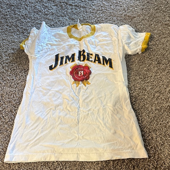 Tultex White and Yellow T-Shirt - Picture 1 of 7